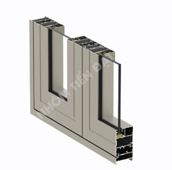 Gernium - Cửa sổ mở quay hệ 55