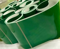 Băng tải PVC xanh nối xương cá