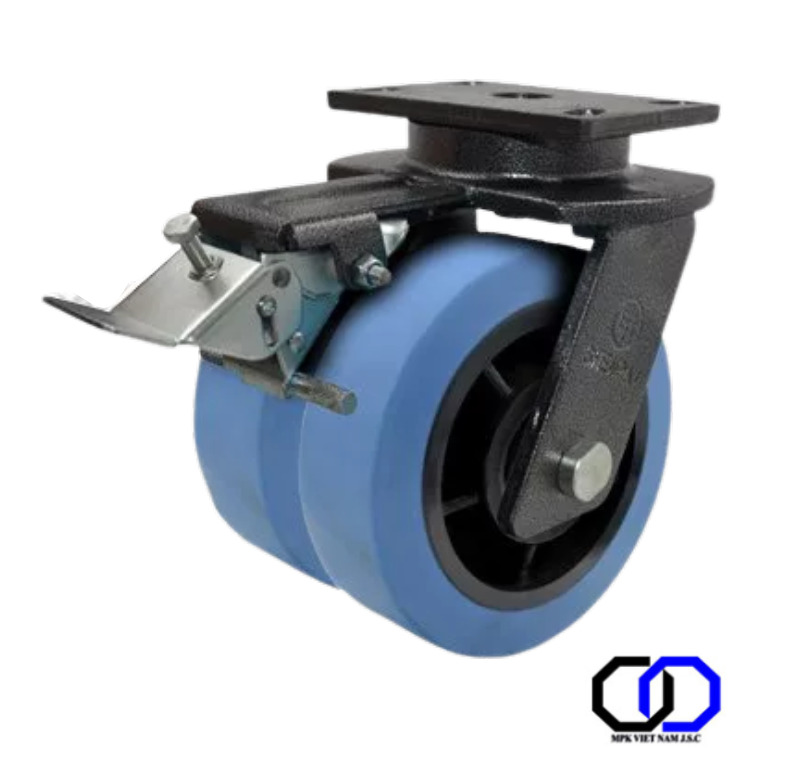 Bánh đôi nylon xanh tải trọng nặng