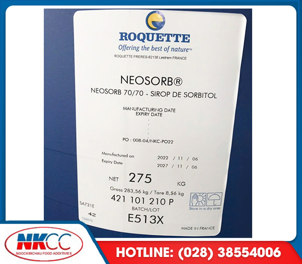 Neosorb 70/70 Sirop De Sorbitol