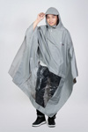 Áo mưa cánh dơi cao cấp xám
