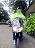 áo mưa kính đèn lớn