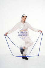 Áo mưa trong suốt có viền