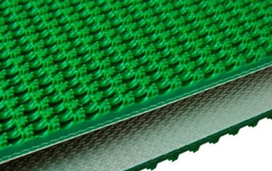 Băng tải PVC cao su gai xanh