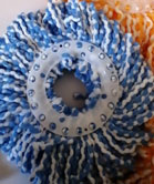 Bông lau nhà  trắng xanh dương