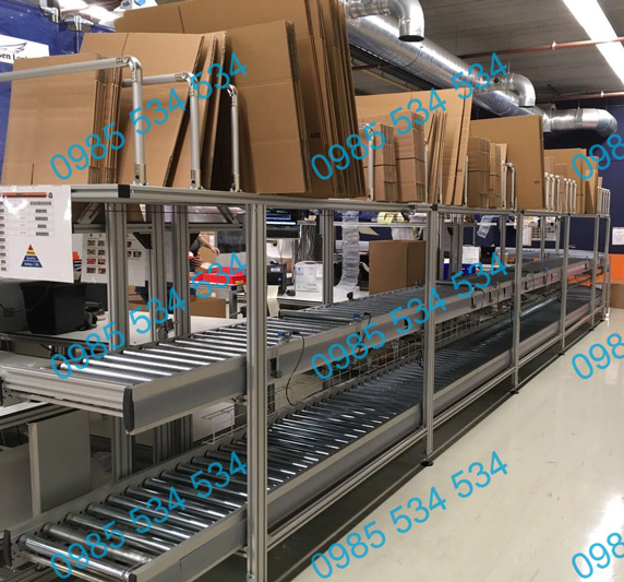 Băng tải con lăn đóng gói