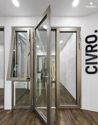 Cửa đi mở quay trượt hệ 55 93 63