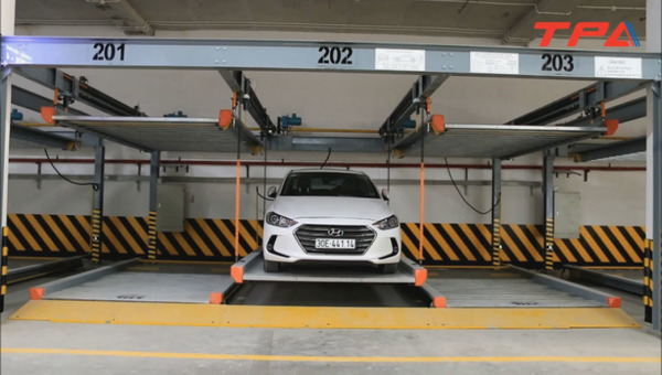 Hệ thống bãi đỗ xe thông minh dạng xếp hình