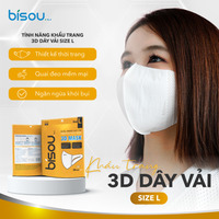 Khẩu trang 3D dây vải