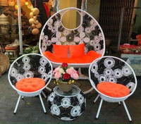 Bàn ghế nhựa giả mây