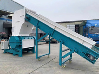 Máy băm + Băng tải