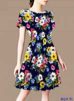 In hoa văn đầm váy