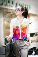 In hoa văn áo sơ mi