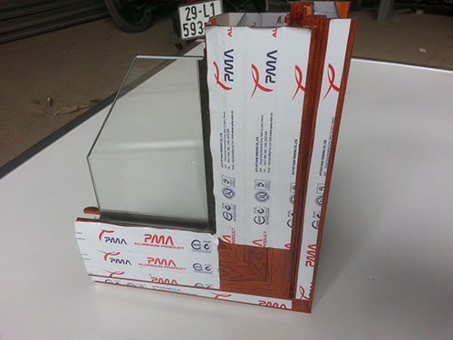 Nhôm PMA hệ cửa sổ mở hất và quay